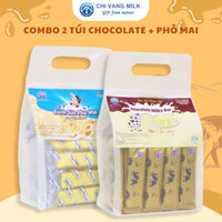 Combo mix vị bánh sữa ba vì Chocolate milky bar + Phô mai SỮA CHỊ VÀNG OFFICIAL