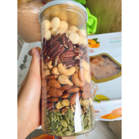 COMBO MIXED NUTS 6 LOẠI HẠT DINH DƯỠNG 500G VÀ MIXED FRUIT 7 LOẠI TRÁI CÂY HALI NUTS 500G