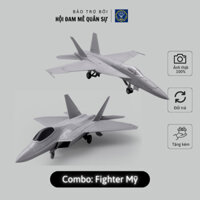 Combo mô hình Máy bay chiến đấu Mỹ F22 và F18, "Ong Ăn thịt" bao gồm hàng quốc bảo F-22 và máy bay chiến đấu trên tàu sâ