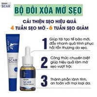 [Combo Mờ Sẹo] - Kem và Serum Làm Mờ Sẹo Shark Scar, Hỗ trợ làm mờ sẹo Lồi, Sẹo Lõm, Sẹo Rỗ, Sẹo Thâm Lâu Năm