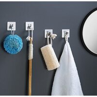 Combo Móc Dán Tường Treo Đồ Nhà Tắm Inox 304 Keo Dán 3m Siêu Dính