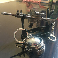 Combo Móc Khóa M416 Với Mũ 3 Pubg – Tặng Kệ Trưng Bầy