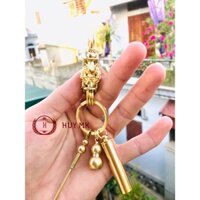 combo móc khoá rồng vàng + còi + hô lô + ngoáy tai