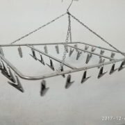 Combo móc phơi quần áo inox loại 28 móc và 30  kẹp quần áo inox 201 không hoen gỉ