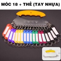 COMBO Móc Treo Kèm Thẻ Ghi Nhớ, Tay Cầm Giữ Chìa Khóa Thẻ Ghi Chú Tay Nắm Số Thứ Tự Đánh Dấu Phòng, Tầng Legaxi - Móc 18Thẻ TayNhựa