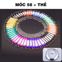 COMBO Móc Treo Kèm Thẻ Ghi Nhớ, Tay Cầm Giữ Chìa Khóa Thẻ Ghi Chú Tay Nắm Số Thứ Tự Đánh Dấu Phòng, Tầng Legaxi - Móc 58Thẻ