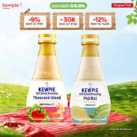 Combo món Âu Kewpie: Xốt Salad Dressing Thousand Island 210ml & Phô Mai 210ml