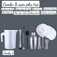 Combo món sử dụng pha trà - Trà sữa - Dụng cụ pha chế