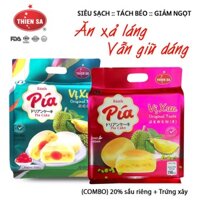 [Combo MS 11&12] Bánh Pía - Trứng + Sầu Riêng Tươi, Đậu Xanh + Vị Chay - Thương Hiệu Thiên Sa Chính Hãng