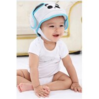 Combo mũ bảo hiểm + bọc đầu gối cho bé tập bò, tập đi
