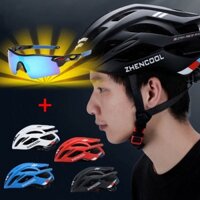 Combo mũ bảo hiểm thể thao xe đạp cao cấp ZHENCOOL + Kính chống lóa đi ngày đi đêm(mẫu 1)