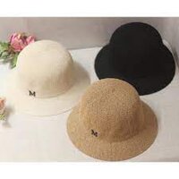 Combo Mũ cói-Nón cói chữ M 35 đen, 25 nâu (tuyển sỉ số lượng lớn )