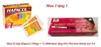 Combo mua 02 hộp hapacol 250 = 71.600đ được tặng 01h thử thai omely test 5.0