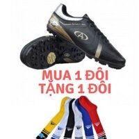 COMBO MUA 1 TẶNG 1 - Giày đá bóng sân cỏ nt CODAD DYNAMIC - màu đen Hàng Chính Hãng