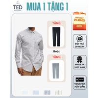 COMBO MUA 1 TẶNG 1 Mua 1 áo sơ mi nam Hidden Button-Down Collar tặng ngay 1 quần âu nam dáng Slimfit