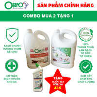 COMBO mua 2 (Nước rửa chén3.8lít+nước lau sàn  3.8 lít) TẶNG 1 tẩy  bồn cầu 900ml