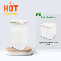 Combo mua Hộp nhựa đựng thực phẩm 1.5L tặng Hộp nhựa đựng thực phẩm 750ml - Hachi Hachi Japan Shop
