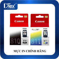 Combo mực in Canon PG-810 Black và Canon CL-811 Color - HÀNG CHÍNH HÃNG