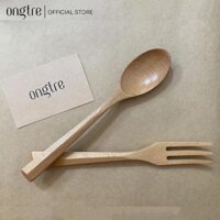 Combo Muỗng Nĩa gỗ sồi kèm túi vải ONGTRE  Du lịch, quà tặng, Decor, văn phòng - Túi Trơn