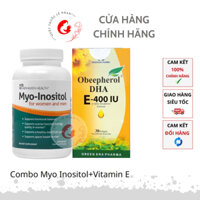 Combo Myo inositol+Vitamin E bổ trứng cho nữ giới đa nang