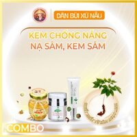 COMBO NẠ SÂM - KEM CHỐNG NẮNG + KEM DƯỠNG DA SÂM NGỌC LINH - DÂN BÙI XỨ NẪU