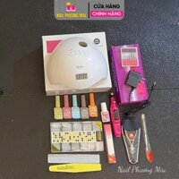 Combo Nail Cơ Bản Cá Nhân Số 02, Làm Nail Tại Nhà, Bao Gồm Máy Hơ, Máy Mài Tiện Lợi, Phù Hợp Người Mới, Nail Phương Miu
