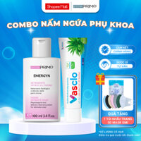 Combo Nấm Ngứa Phụ Khoa Vasclo + Dung Dịch Vệ Sinh DottorPrimo Emergyn Giúp Giảm Viêm Nhiễm, Nấm Ngứa Candida Vùng Kín