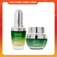 Combo Nám Vip Huyền Phi HP01 Serum & HP02 Cream 20ml + 20g Dưỡng Trắng Da Mờ Thâm Nám