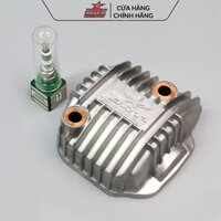 Combo nắp đầu BRT + Bugi BRT chân ngắn dành cho xe Honda Blade 110 / Wave 110 nắp đầu vuông