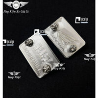 Combo Nắp Dầu Honda Cánh Chim, Chữ Nhật 2 Lỗ Ngang Inox 304 + 2 Ốc Salaya D3, Inox 304 Gắn Vario 160, Sonic VT- MS5946