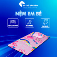 Combo nệm và gối nằm cho bé đi học mầm non Á Châu - Foam mềm mại êm ái, chăm sóc giấc ngủ cho bé