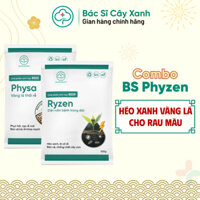 Combo ngăn ngừa héo xanh vàng lá cho rau màu, kích rễ, tái tạo rễ mới BS03 Physa + BS09 Ryzen NSX Bacsicayxanh