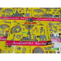 Combo nguyên bộ Full ốc dàn áo,dàn chân ốc Salaya THÁI THRACING gắn xe máy Winner Sonic Exciter Sirius xăng cơ FU LED...