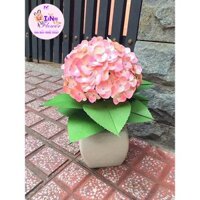 combo nguyên liệu 1 cành hoa cẩm tú cầu lớn gồm 100 bông - tinu flower - nguyên liệu làm hoa