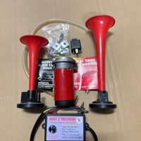 Combo nhại 3pro vs kèn điện, còi điện sinh hơi 2 loa đỏ xe tải