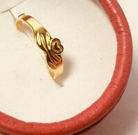 Combo Nhan Nữ Mạ Vàng 18K, Phong Cách Hàn Quốc, Thiết kế mảnh, Size Nhẫn 18 - Vương Miện Trái Tim