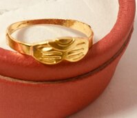 Combo Nhan Nữ Mạ Vàng 18K, Phong Cách Hàn Quốc, Thiết kế mảnh, Size Nhẫn 18 - Vương Miện Trơn