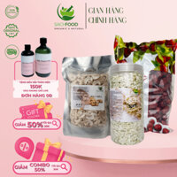 Combo nhóm 3 loại hạt nấu sữa : HẠT ĐIỀU BỊCH 500G + YẾN MẠCH HỦ 500G + TÁO BỊCH 1KG [ HÀNG CHUẨN LOẠI 1 ]