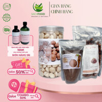 Combo nhóm 3 loại hạt nấu sữa : MACCA 500G + CHÀ LÀ 1KG + HẠNH LANH 500G [ HÀNG CHUẨN LOẠI 1 ]