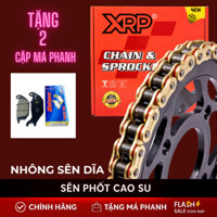 Combo Nhông Sên Dĩa Phốt Cao Su XRP – Chống Hú, Chạy Êm Như Xe Mới – Freeship + Tặng Má Phanh