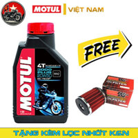 Combo Nhớt Motul 3000 Plus 4T 20W50 Tặng Kèm Lọc Nhớt K&N Cho Các Dòng Xe Số