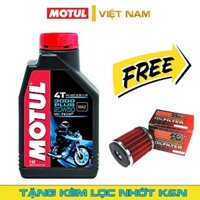 Combo Nhớt Motul 3000 Plus 4T 20W50 Tặng Kèm Lọc Nhớt K&N Cho Các Dòng Xe Số