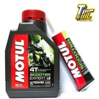 Combo Nhớt Motul Scooter Expert LE 10W-40 800ML Và Nhớt Lap Motul 120ml