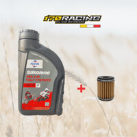 (Combo) Nhớt Xe Máy mẫu Mới - FUCHS SILKOLENE PRO 4 XP 4T SAE 10W30  FULLY SYNTHETIC ESTER ENGINE OIL Dung Tích 1000 ML