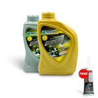 Combo Nhớt Xe Tay Ga 10W40 0.8L  Nhớt Xe Số 15W40 1L - Tặng 1 Nhớt Láp Xe Ga 120mL - Dầu nhớt BCP Nhập Khẩu Thái Lan