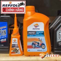 Combo nhớt xe tay ga cao cấp Repsol Scooter 10W40 800ml tặng nhớt hộp số Repsol Gear Oil 120ml