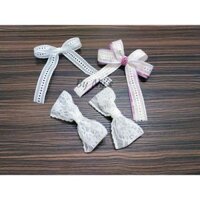 Combo Nơ trắng tặng gương mini