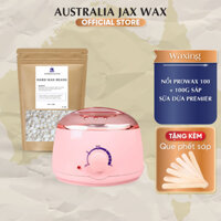 Combo Nồi Đun Sáp Wax Lông ProWax 100 + 100Gr Sáp Sữa Dừa Prenium Wax Lông Cao Cấp NOWAX Tặng Que CHE TÊN