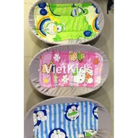 Combo nôi tre kèm nệm lót Viet Kids dùng đặt võng cho bé