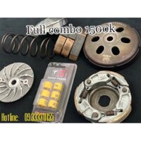 Combo nồi  Vario 125/150 ,click thái 125, sh mode 125,ab 125, lead 125 (2 đế nhôm + 3 càng +chuông + lò xo trụ + bộ bi)